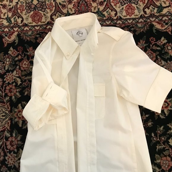 Wmn's Black Fleece by Thom Browne Cotton Poplin Shirt - Picture 3 of 4